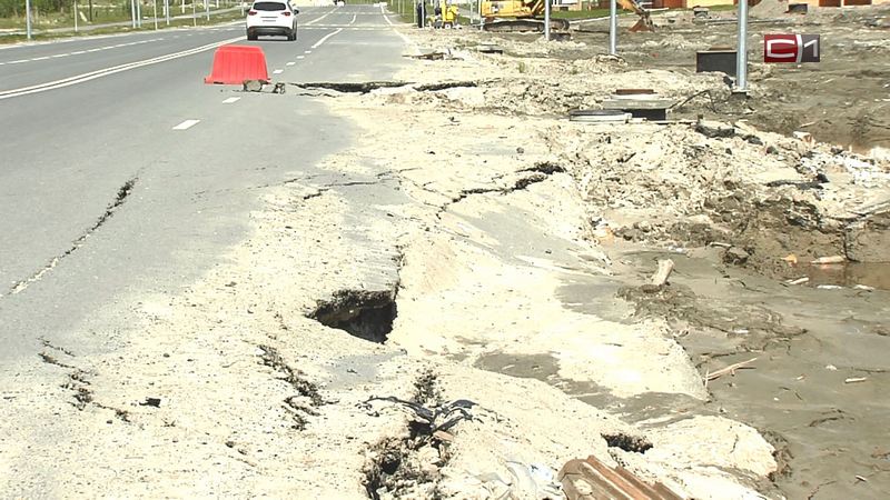 Ненормативное состояние дороги в Сургутском районе заинтересовало следственный комитет Югры